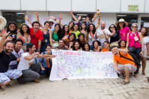Sem Comunicação Popular, Não há Agroecologia.  Equipe de Comunicação do III ENA. Foto: Fábio Caffe / Imagens do Povo