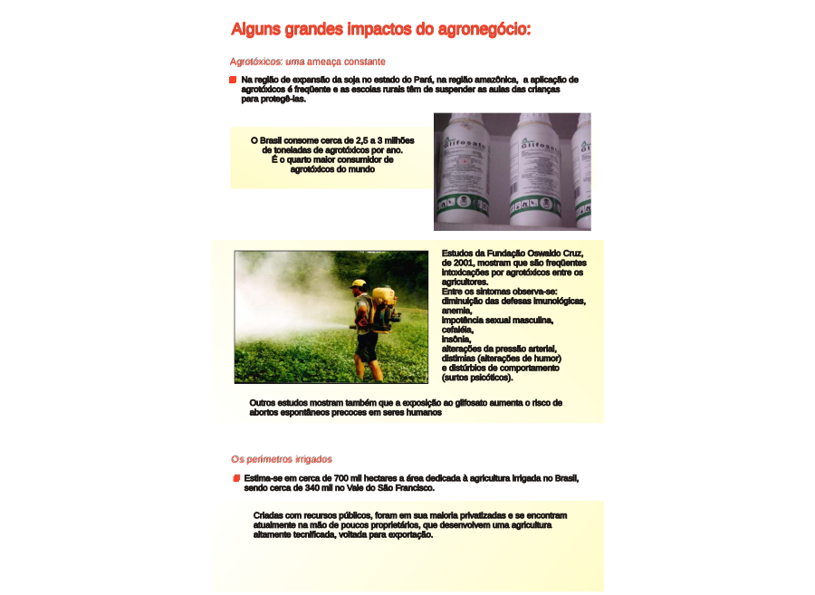 Impactos do agronegócio